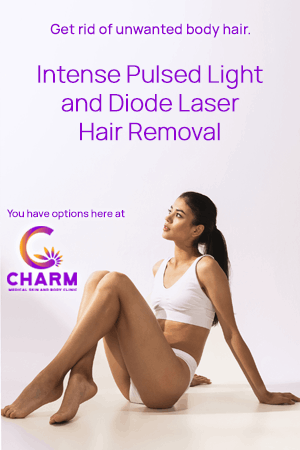 Laser hair removal options at CHARM
